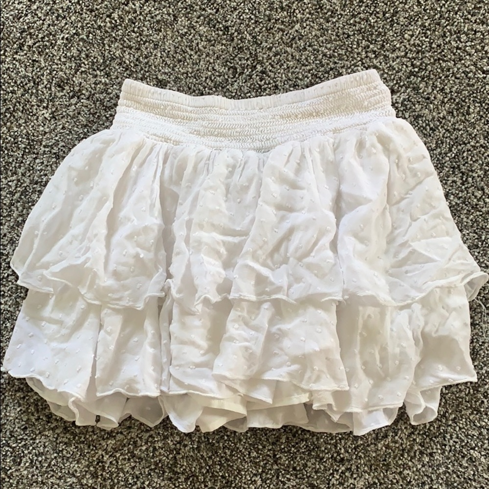 white skort